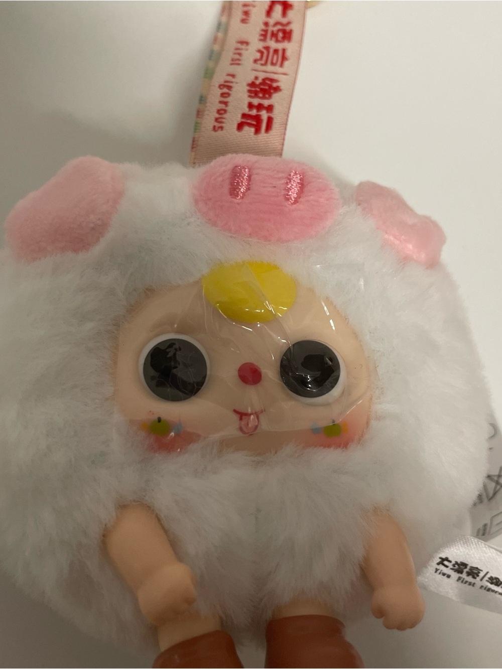 Baby Three Plush Piglet Doll - White & Pink Complete with Box Card Bag And Plush - Picture 3 of 13